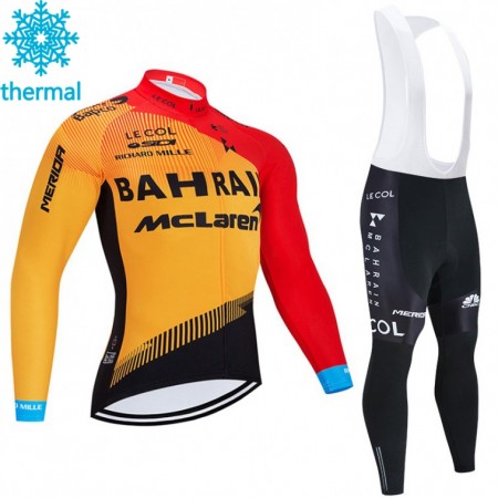 Maillot vélo 2020 Team Bahrain McLaren Hiver Thermal Fleece N001